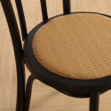 Stol \'Bistro\' - Rattan/Sort