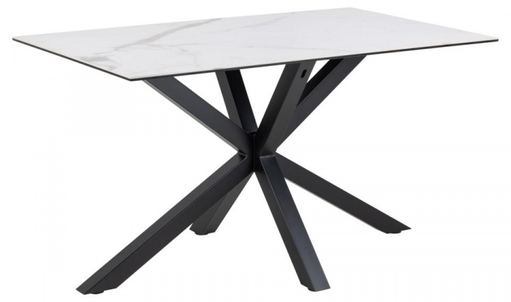Spisebord \'Heaven\' 135x80cm - Hvid/Sort i gruppen Møbler / Bord / Spisebord hos Reforma (H000022899)