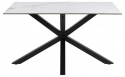 Spisebord \'Heaven\' 135x80cm - Hvid/Sort
