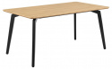 Spisebord \'Cadiz\' 160x90cm - Natur/Sort