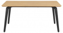 Spisebord \'Cadiz\' 160x90cm - Natur/Sort