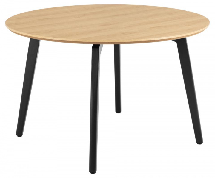 Spisebord \'Cadiz\' Rundt 120x75cm - Natur/Sort i gruppen Møbler / Bord / Runde spiseborde hos Reforma (H000024381)