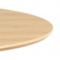 Spisebord \'Cadiz\' Rundt 120x75cm - Natur/Sort