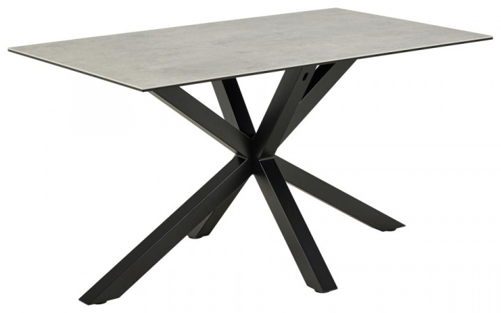 Spisebord \'Heaven\' 135x80cm - Grå/Sort i gruppen Møbler / Bord / Spisebord hos Reforma (H000024459)
