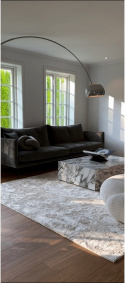 Gulvtæppe \'Aranga Super Soft\' - Beige