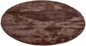 Rund tæppe \'Aranga Super Soft\'  - Mørkebrun