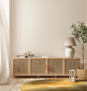 Rundt tæppe \'Aranga Super Soft\' - Orange