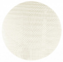 Rundt tæppe \'Devon\' - Creme