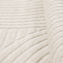 Rundt tæppe \'Devon\' - Creme