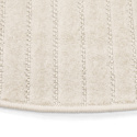 Rundt tæppe \'Devon\' - Creme