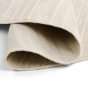 Rundt tæppe \'Devon\' - Creme