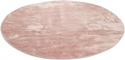 Rundt tæppe \'Aranga Super Soft Fur\' - Rosa