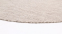 Rundt tæppe \'Dhurry\' - Beige
