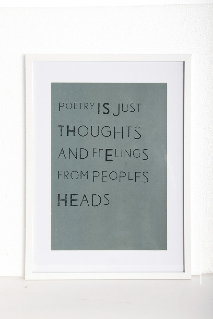Billede \'Poetry\' i gruppen Indretning / Dekoration / Tavler & plakater hos Reforma (Ig0130)