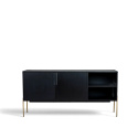 Sideboard \'Fr&ouml;lunda\' - Sort/Messing