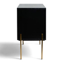 Sideboard \'Fr&ouml;lunda\' - Sort/Guld