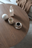 Sofabord \'Rounded\' Rundt 100cm - Valnød