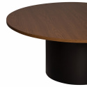 Sofabord \'Rounded\' Rundt 100cm - Valnød