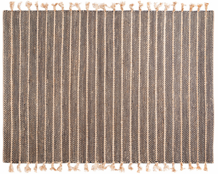 Tæppe \'Striped Sand\' - Natur 160x230 i gruppen Indretning / Tæpper / Vævede tæpper hos Reforma (Jute-Striped-160.230)