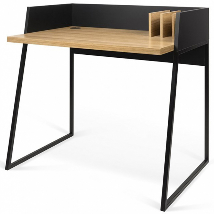 Skrivebord \'Kenneth\' - Eg/Sort i gruppen Møbler / Bord / Skriveborde hos Reforma (KENNETWD01)