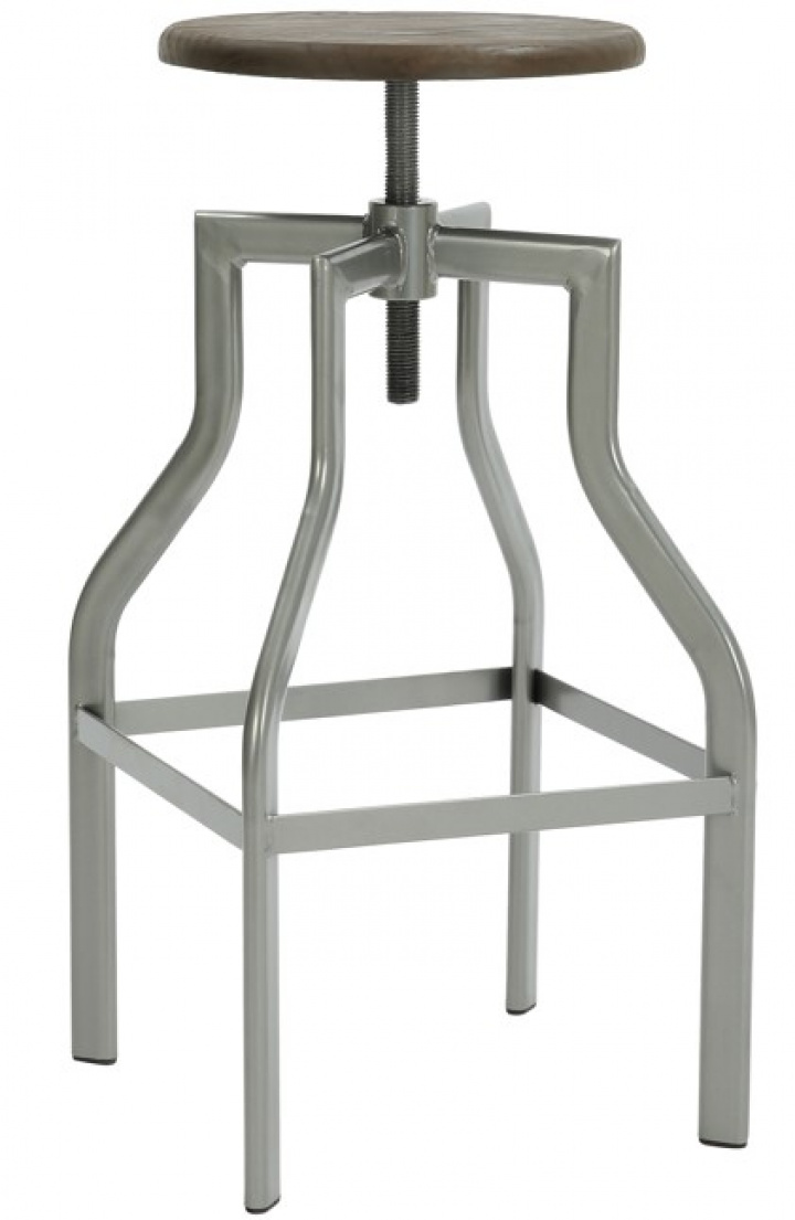 Barstol \'Forshaga\' - Sølv/Natur i gruppen Møbler / Sidde møbler / Barstole hos Reforma (KS-01-W-wood)