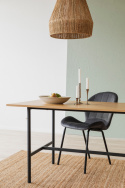 Spisebord \'Line\' - Eg/Sort 160x90cm