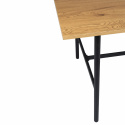 Spisebord \'Line\' - Eg/Sort 160x90cm