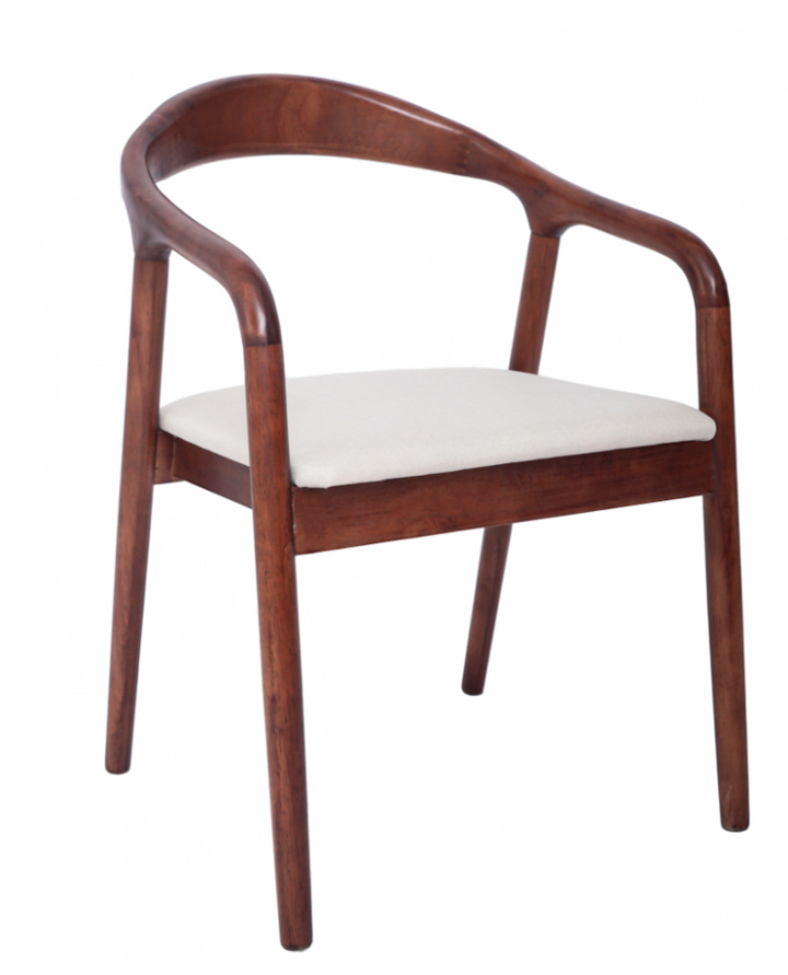 Armlænestol \'Aspa\' - Mørkebrun/Beige i gruppen Møbler / Sidde møbler / Stole hos Reforma (LINK-SM11-dark-beige)