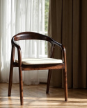 Armlænestol \'Aspa\' - Mørkebrun/Beige