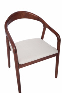 Armlænestol \'Aspa\' - Mørkebrun/Beige