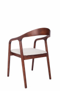 Armlænestol \'Aspa\' - Mørkebrun/Beige