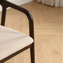 Armlænestol \'Aspa\' - Mørkebrun/Beige