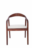 Armlænestol \'Aspa\' - Mørkebrun/Beige