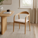 Armlænestol \'Aspa\' - Natur/beige
