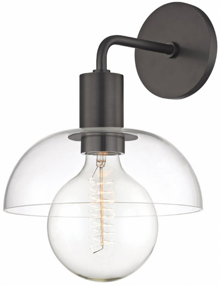 Væglampe \'Glass Shade\' - Sort i gruppen Belysning / Lamper / Væglamper hos Reforma (LOFT371-24)