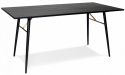 Spisebord \'Lux\' 160x90cm - Sort/Messing