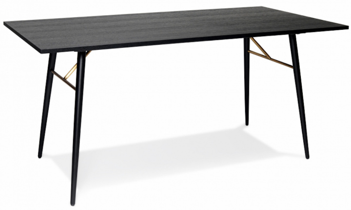 Spisebord \'Lux\' 160x90cm - Sort/Messing i gruppen Møbler / Bord / Spisebord hos Reforma (LUXDT01)