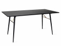 Spisebord \'Lux\' 160x90cm - Sort/Messing