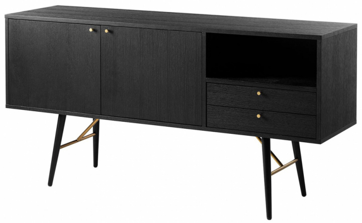 Skænk \'Lux\' - Sort/Messing i gruppen Møbler / Bord / Sofaborde hos Reforma (LUXSB01)