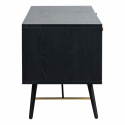 TV-bænk \'Lux\' - Sort/Messing
