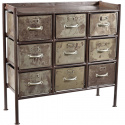 Skab med 9 skuffer \'Saga\' - Vintage/Patina