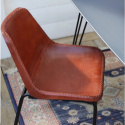 Loungestol Vintage - Læder/Jern
