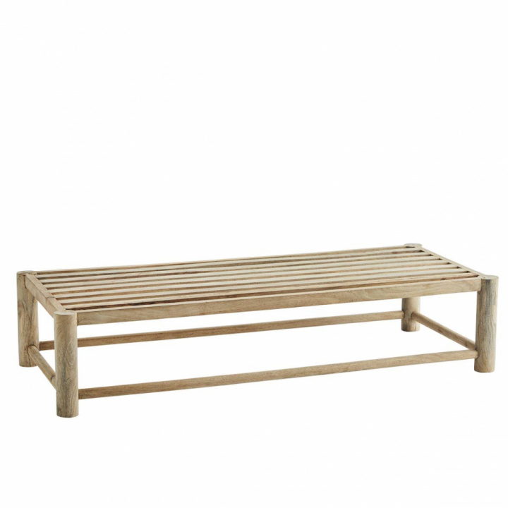 Træbænk \'Mangotræ\' 140 cm - Natur i gruppen Møbler / Sidde møbler / Bænke hos Reforma (MB-0001-24)