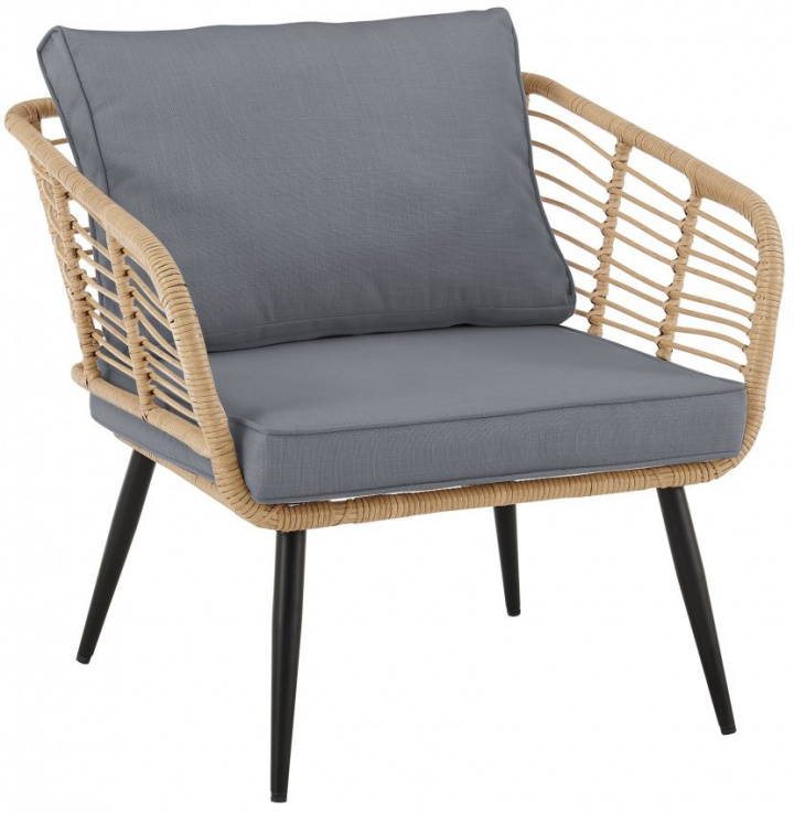 Havestol \'Sardinia\' - Natur/Grå i gruppen Møbler / Havemøbler / Ude-stole hos Reforma (MLM-210439-Chair-grey)