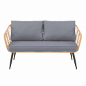 Havesofa \'Sardinia\' - Natur/Grå