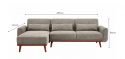 Sovesofa \'Texas\' - Lysgrå