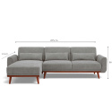 Sovesofa \'Texas\' - Lysgrå