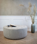 Puf \'Dimple\' Rundt 100cm - Grå