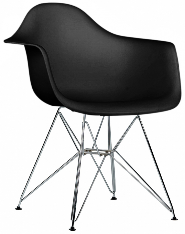 Stol \'Bjurholm\' - Sort stålben i gruppen Møbler / Sidde møbler / Stole hos Reforma (PP-620-BLACK-steel)