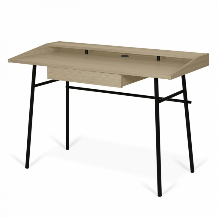 Skrivebord \'Punt\' - Eg/Sort i gruppen Møbler / Bord / Skriveborde hos Reforma (PUNTWD01)